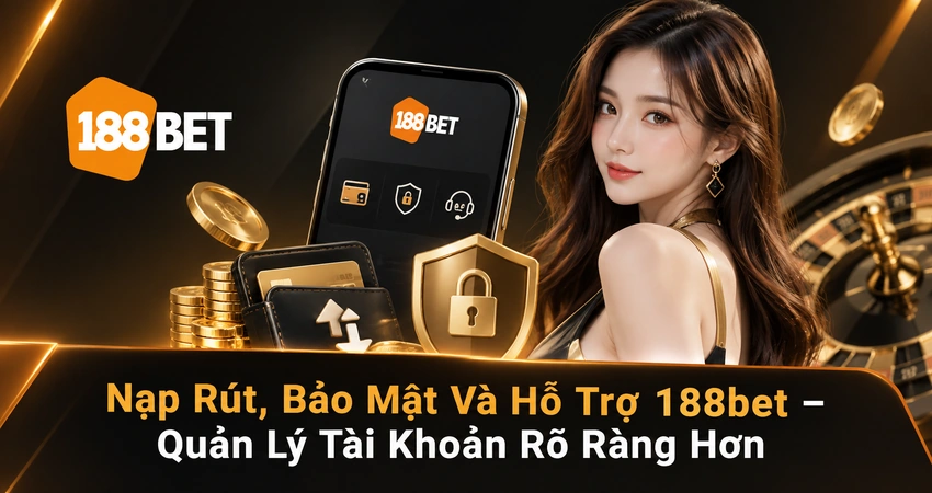 Nạp Rút, Bảo Mật Và Hỗ Trợ 188bet – Quản Lý Tài Khoản Rõ Ràng Hơn